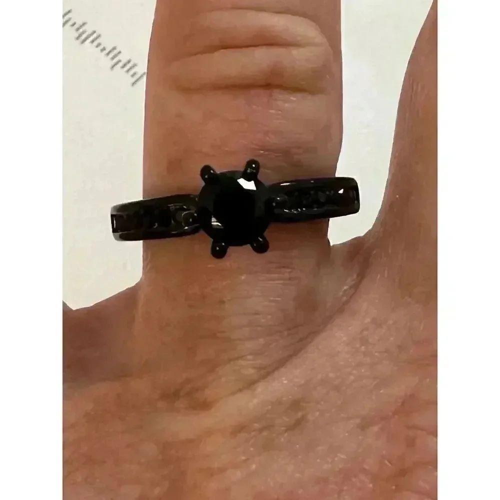 Elegant Black Sapphire Ring